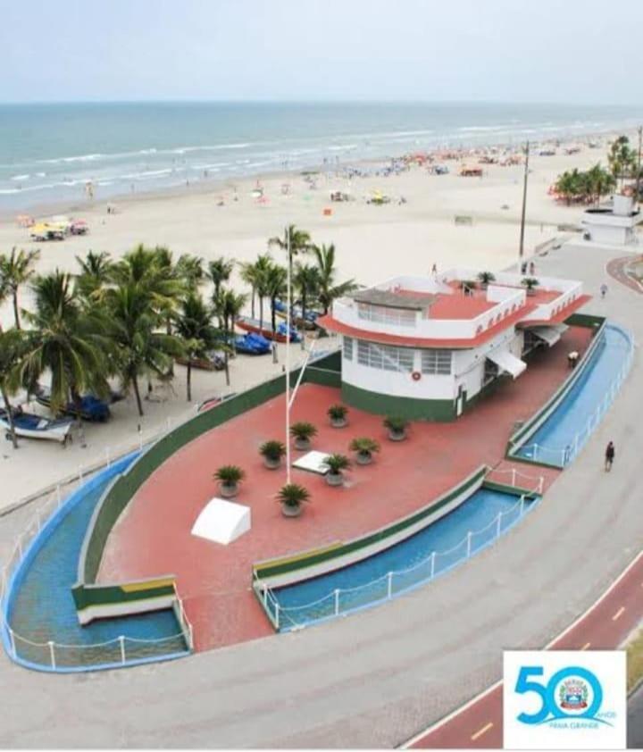 Апартаменты Praia Grande -Ocian Rio D'Ouro Ape 70Mt Do Mar Экстерьер фото